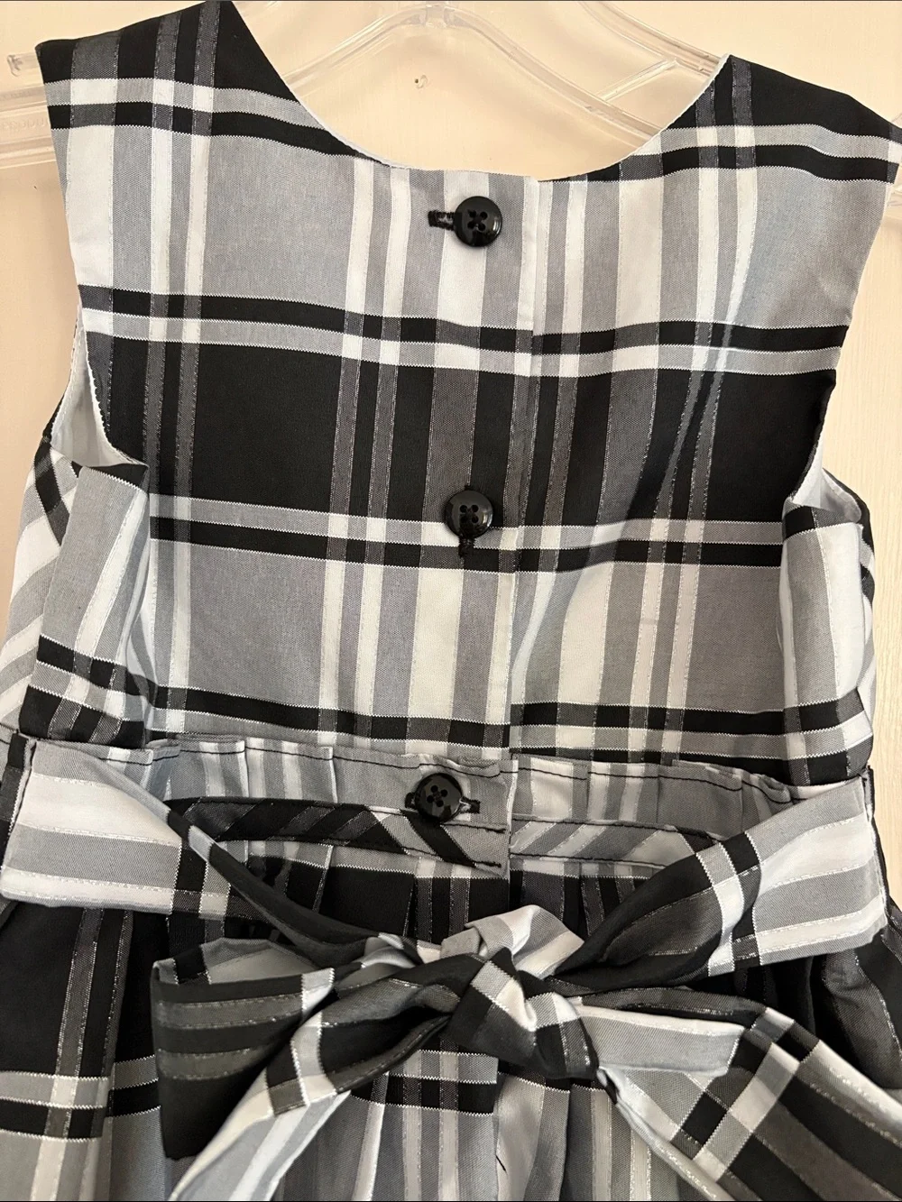 JONA MICHELLE Plaid Bow-Accent Party Christmas Dress Size 3T